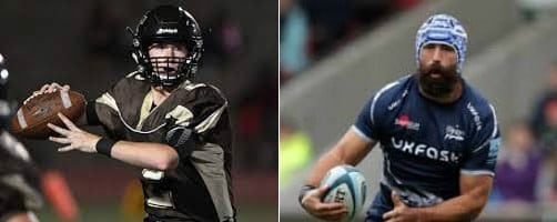 Jogadores de futebol americano e rugby