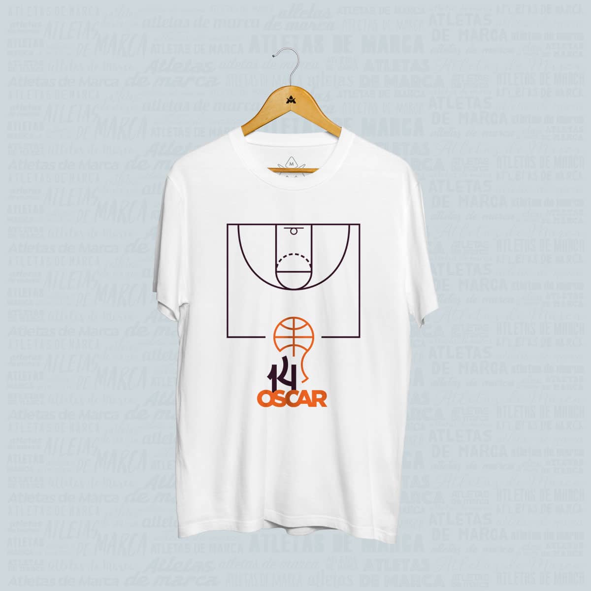 Camiseta Oscar Schmidt Quadra de Basquete
