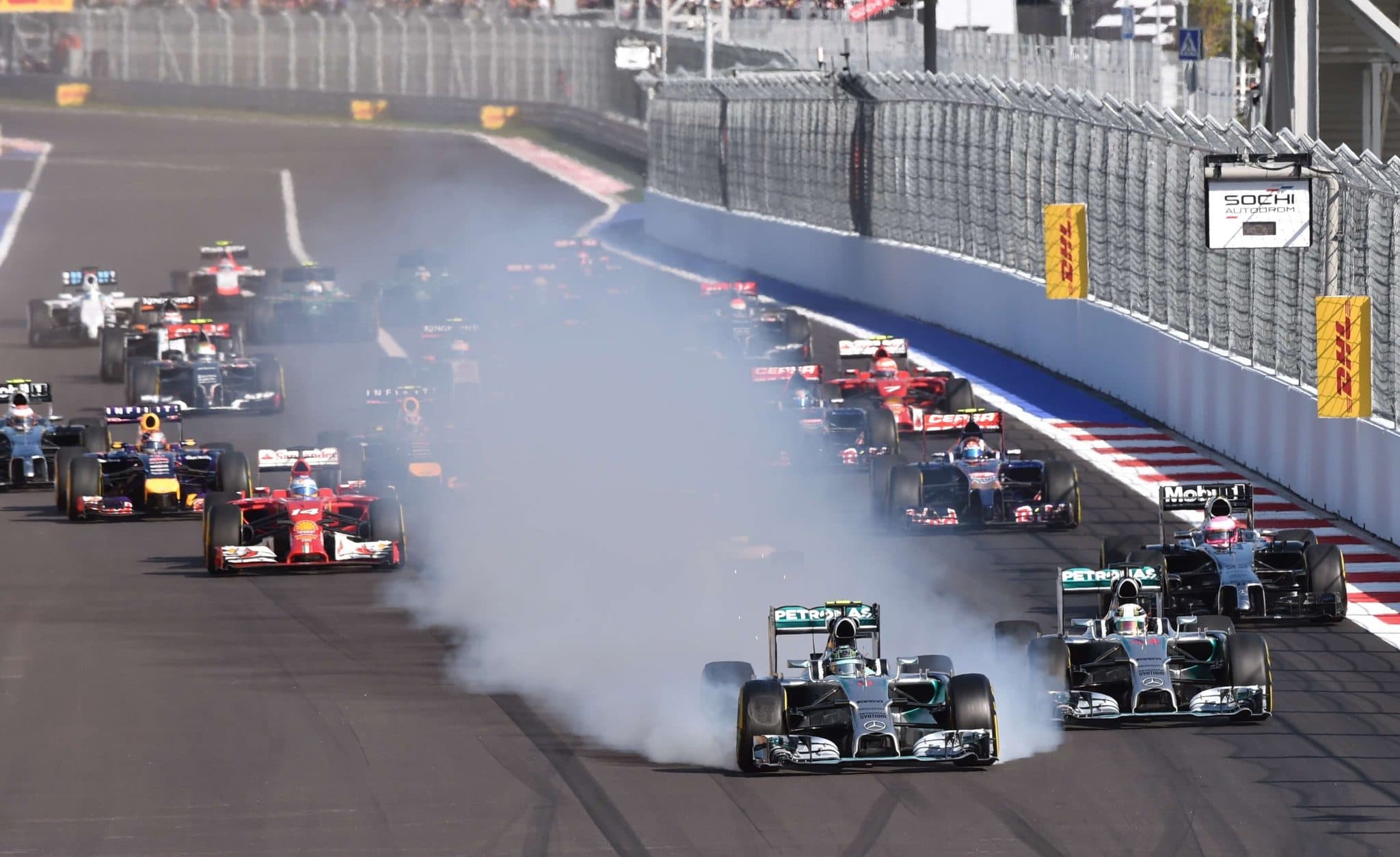 Fritada de pneus Fórmula 1