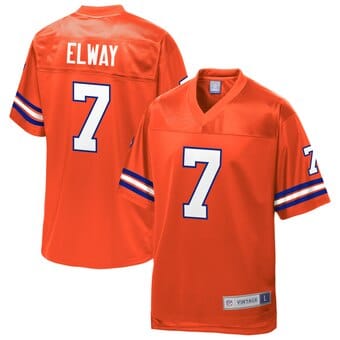 Camisa retrô do Denver Broncos John Elway