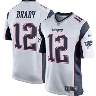 Camisa New England Patriots Tom Brady Branca
