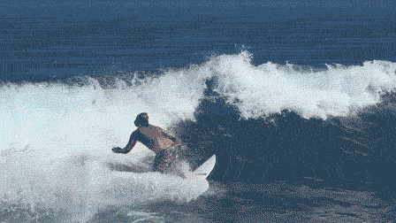 Manobra Layback no surf