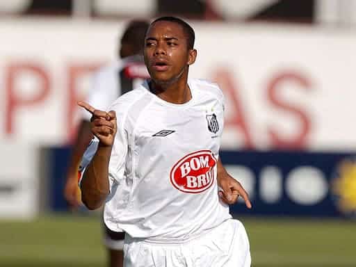 Robinho, ídolo do Santos