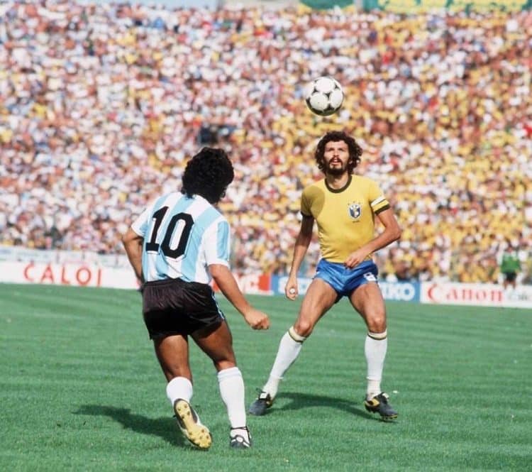 Socrates e Maradona em 1982