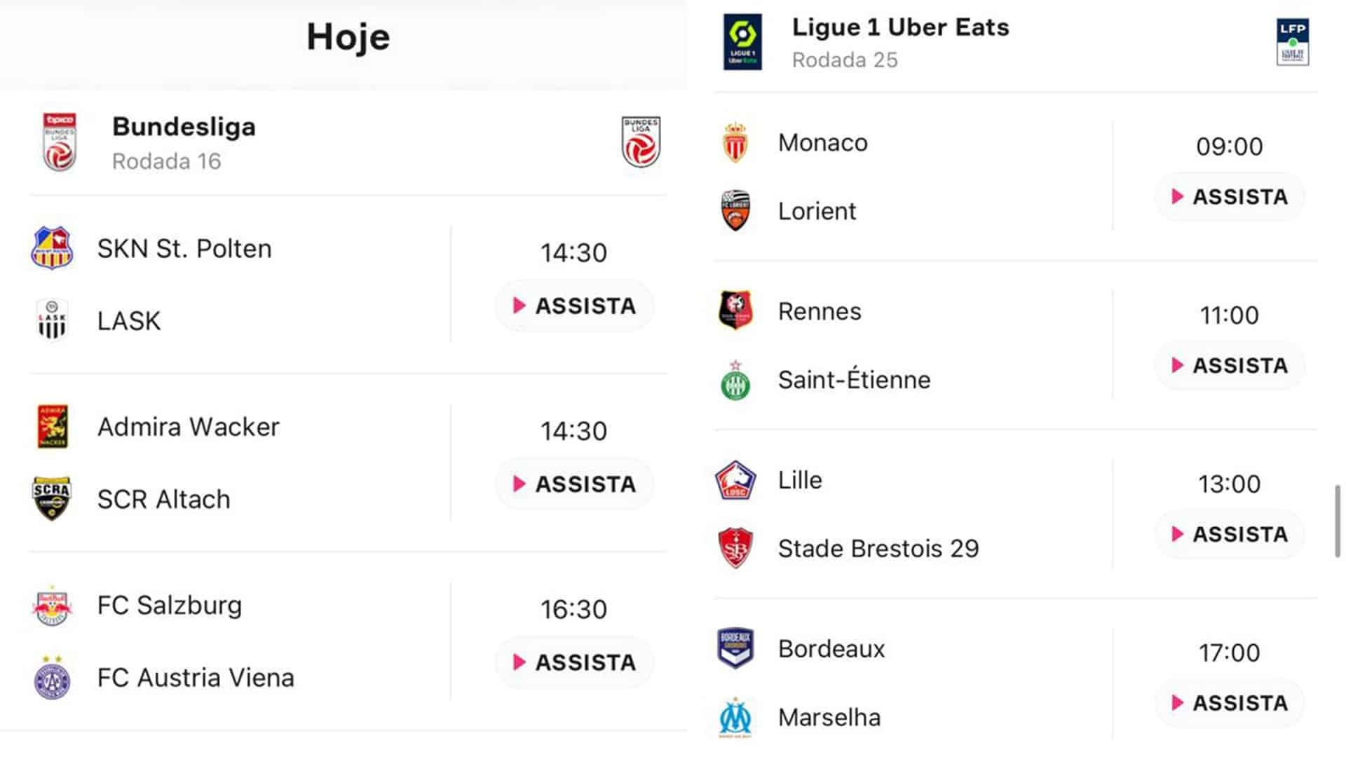 como assistir onefootball