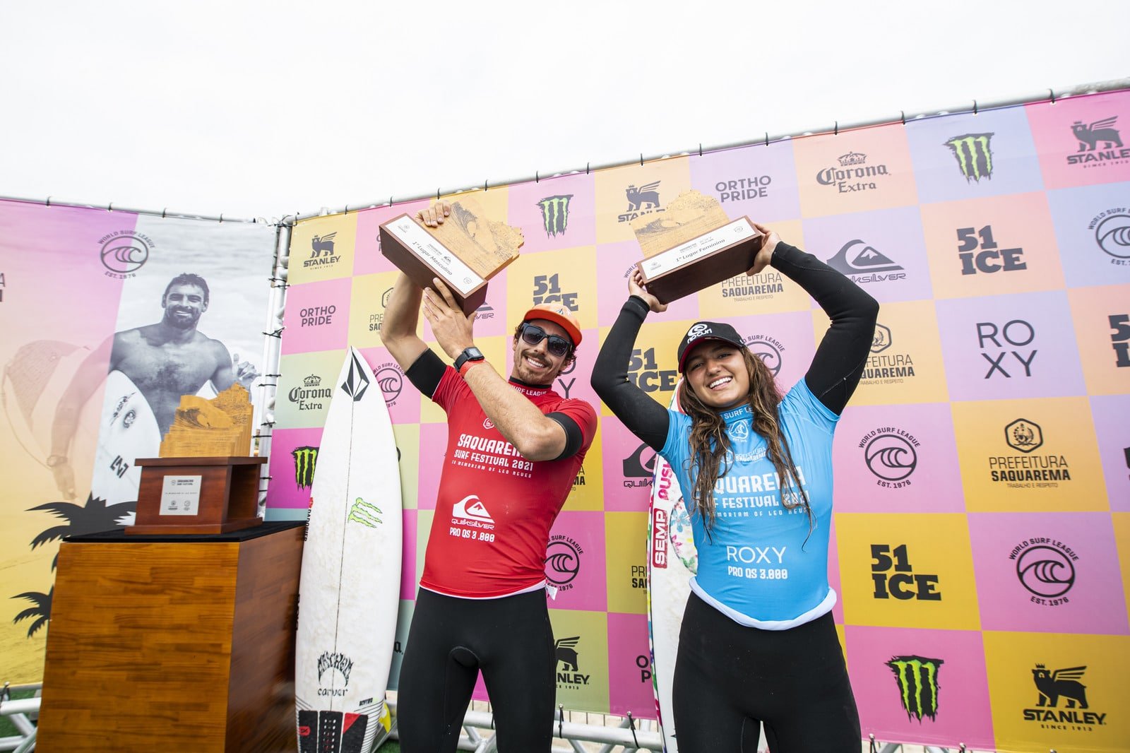 Yago Dora e Sophia Medina são os grandes campeões do Saquarema Surf Festival