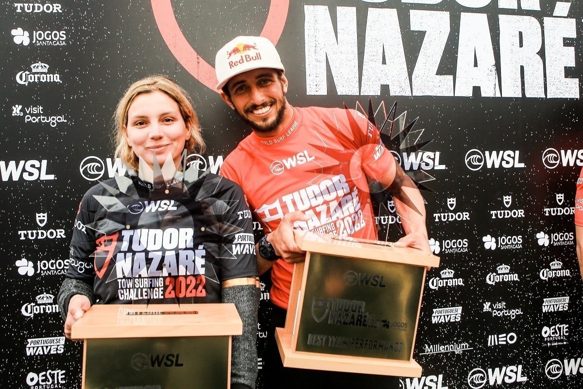 Lucas Chumbo é tricampeão, e Maya Gabeira também vence em Portugal