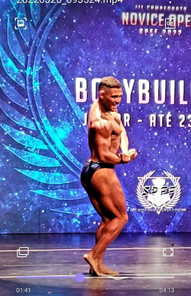 Juan Matos, atleta natural, fica em 5° no Novice Open 2022