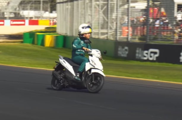 Vettel é roubado após o GP da Espanha e persegue ladrões de patinete