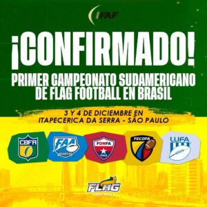 CBFA confirma primeiro Campeonato Sul-Americano de Flag Football 5×5