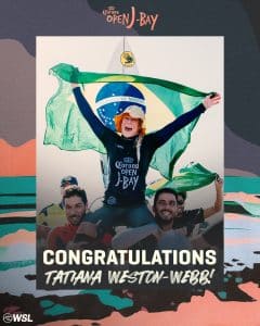 Tatiana Weston-Webb é campeã de J-Bay