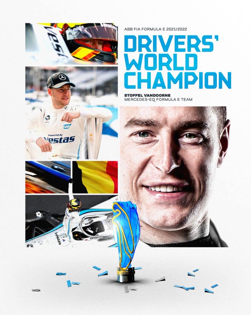 Stoffel Vandoorne é o campeão mundial da Fórmula E 2022