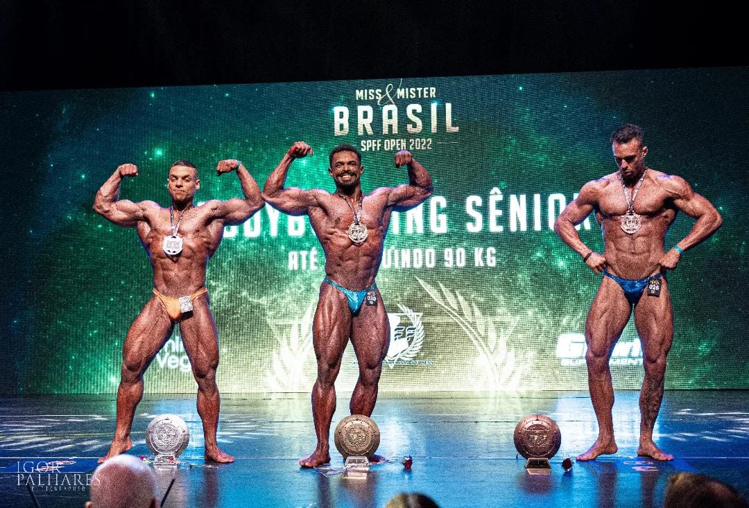 Bodybuilder 90 kg Miss e Mister Brasil 2022 – Resultados