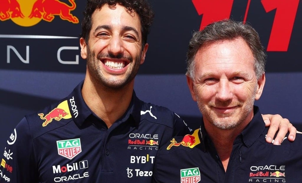 Daniel Ricciardo será terceiro piloto da Red Bull em 2023