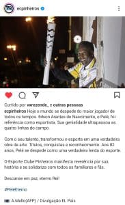 Pelé é homenageado pelo vôlei brasileiro; confira