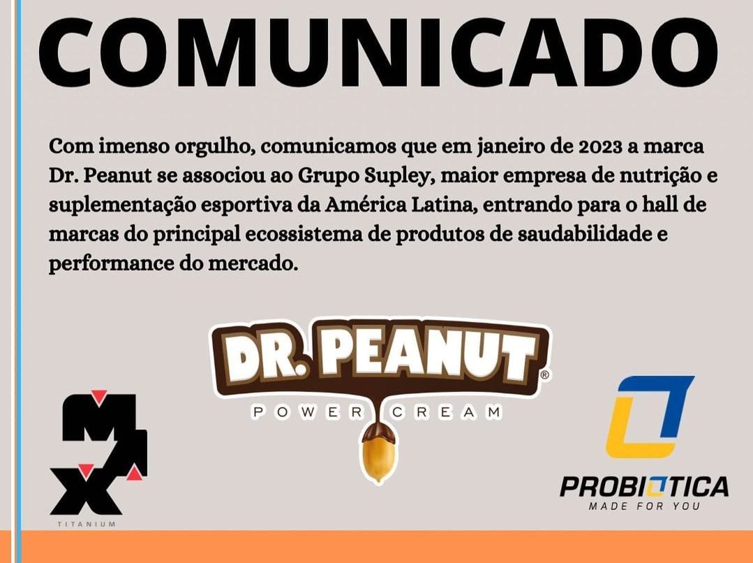 Dr. Peanut se associa ao Grupo Supley, responsável por Max e Probiótica
