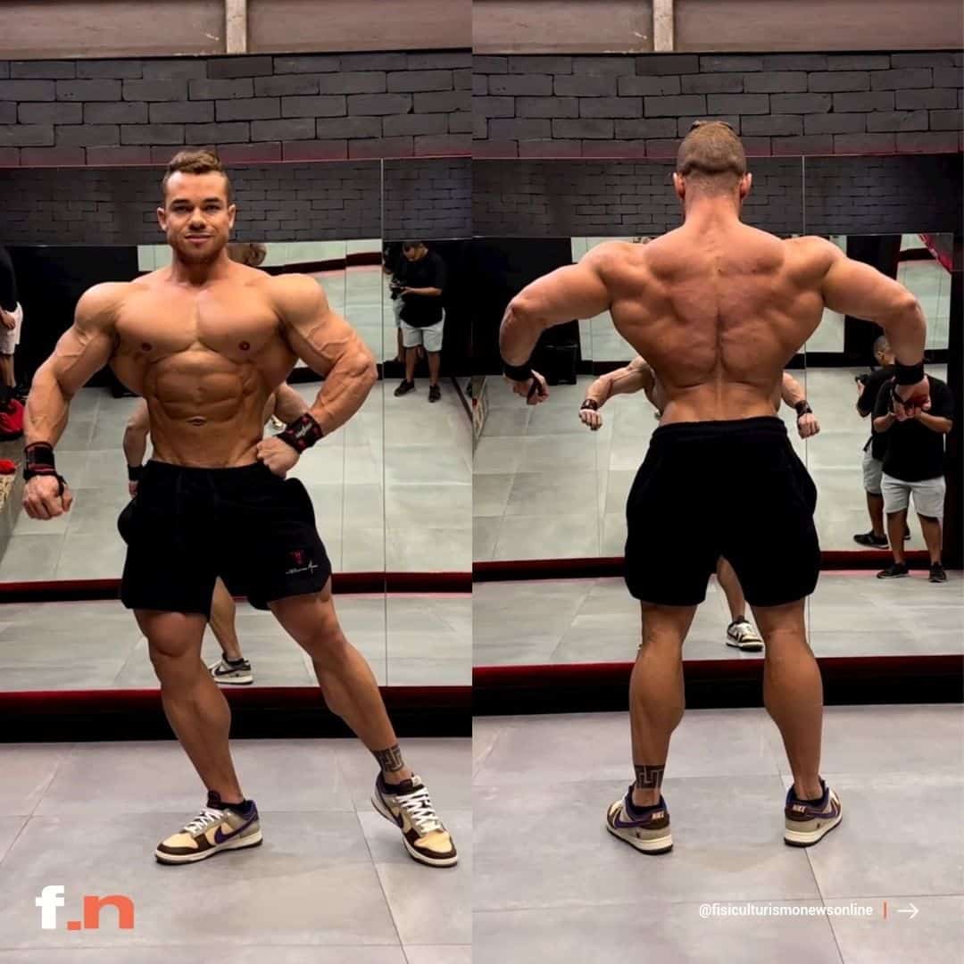 Vitor Chaves mostra o físico pela primeira vez rumo ao Arnold Classic
