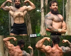 Júlio Gorila mostra shape brutal pela primeira vez em 2023