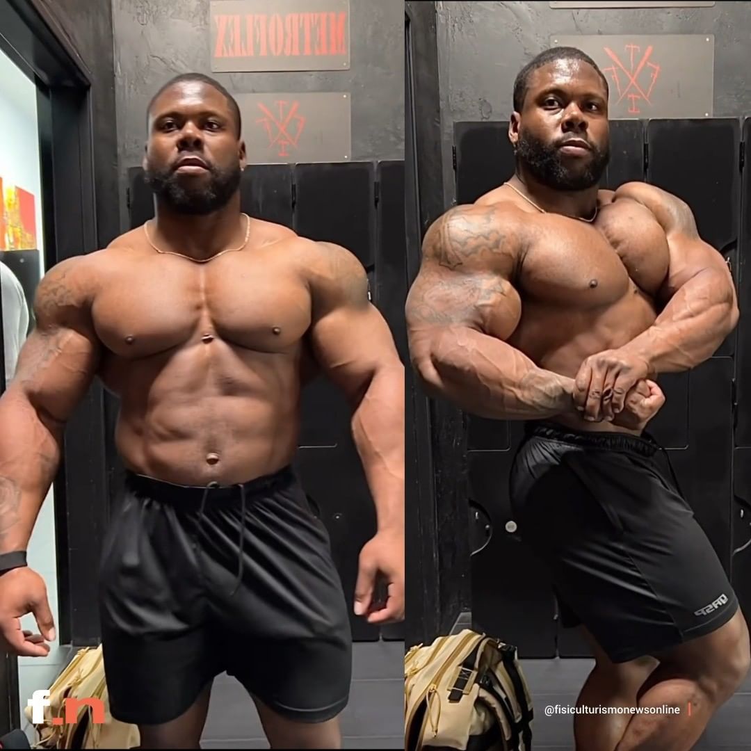 Keone Pearson mostra físico pela primeira vez após Olympia