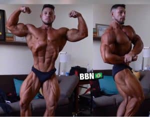 Ramon Queiroz mostra como está seu físico após pintura