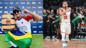 Gabriel Medina imita astro da NBA, Trae Young, em Margaret River e leva internet à loucura
