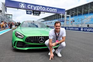 Roger Federer e outras celebridades marcam presença no GP de Miami da F1