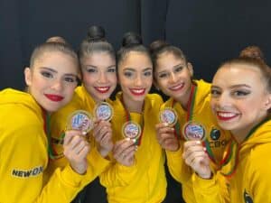 Ouro inédito! Ginástica rítmica do Brasil faz história em Portugal