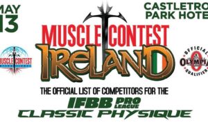 Classic Physique Muscle Contest Irlanda 2023 – Lista oficial de atletas