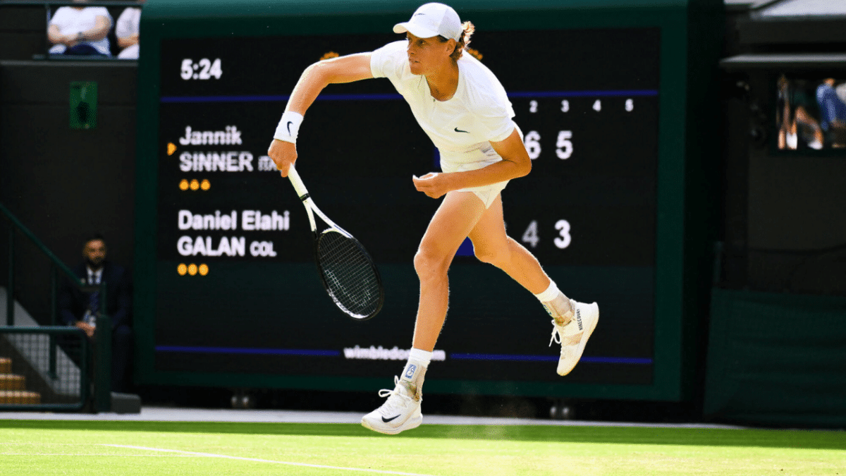 Jannik Sinner faz história para tênis italiano em Wimbledon