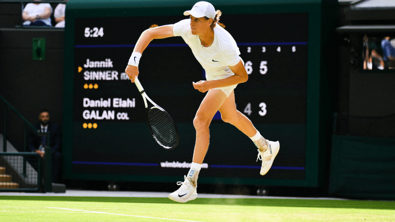 Jannik Sinner faz história para tênis italiano em Wimbledon