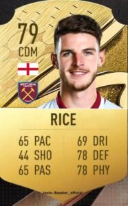 Declan Rice é um dos jogadores que mais evoluíram ao longo dos FIFA