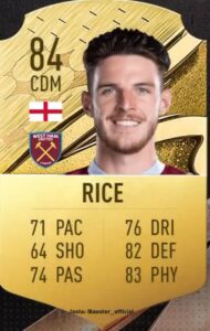 Declan Rice é um dos jogadores que mais evoluíram ao longo dos FIFA