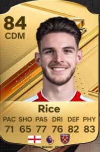 Declan Rice é um dos jogadores que mais evoluíram ao longo dos FIFA