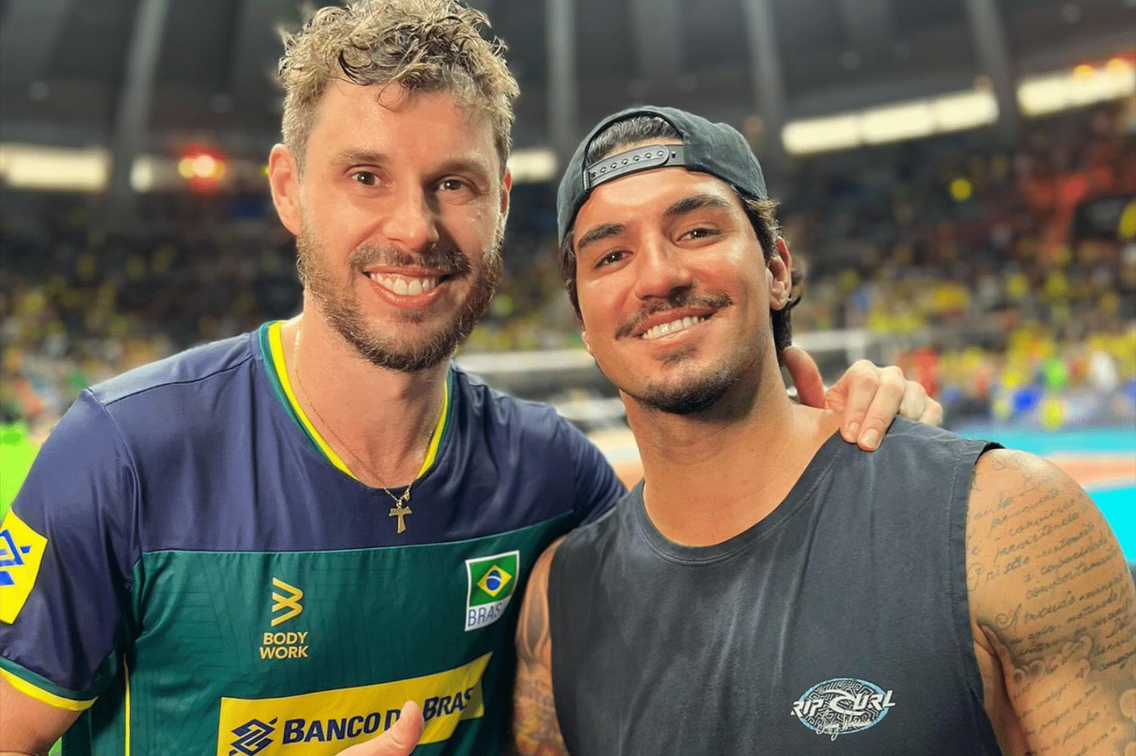 Bruninho faz coro por Gabriel Medina nas Olimpíadas