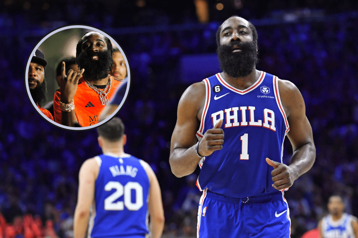 Barrado na pelada! James Harden em situação desconfortável no 76ers