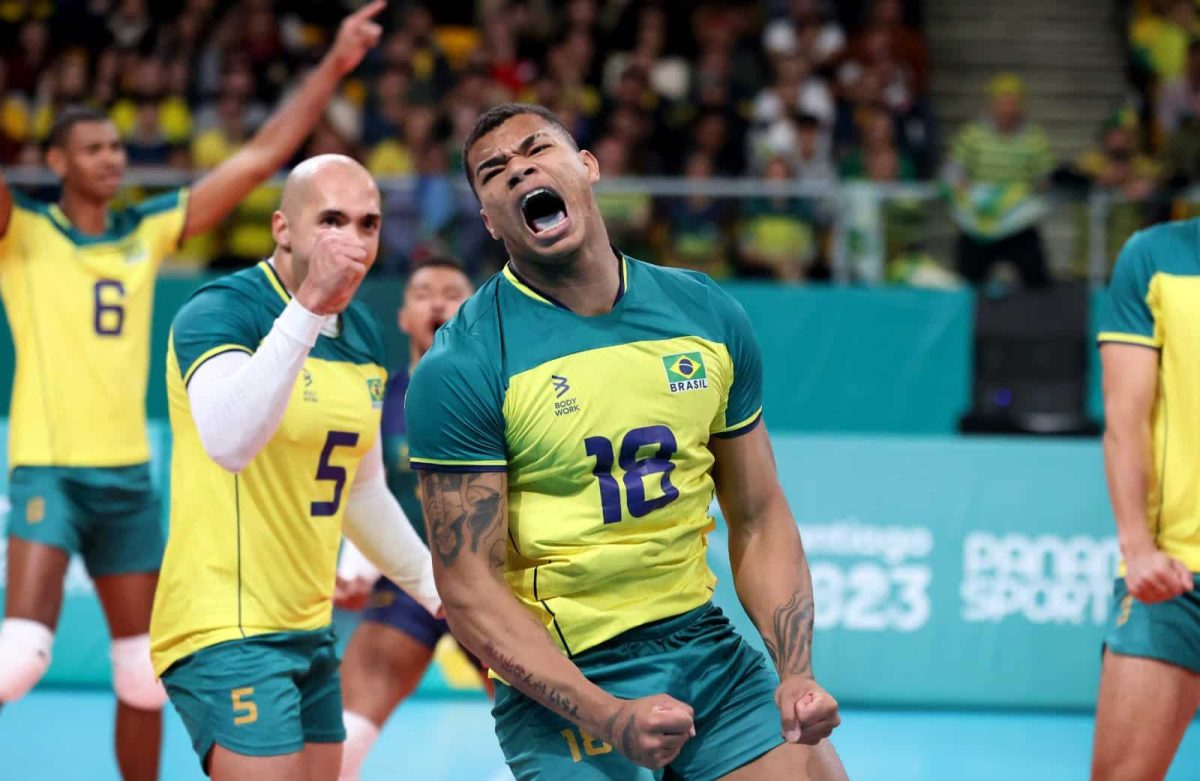 Brasil PASSA POR CIMA da Colômbia em estreia do vôlei no Pan