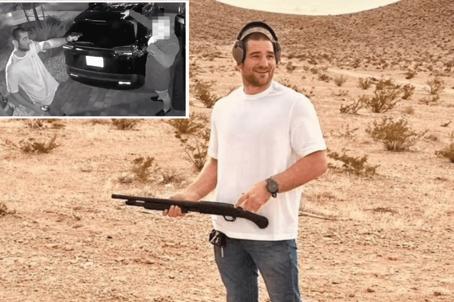 (Vídeo) Campeão do UFC, Sean Strickland aponta arma para fugitivo na rua