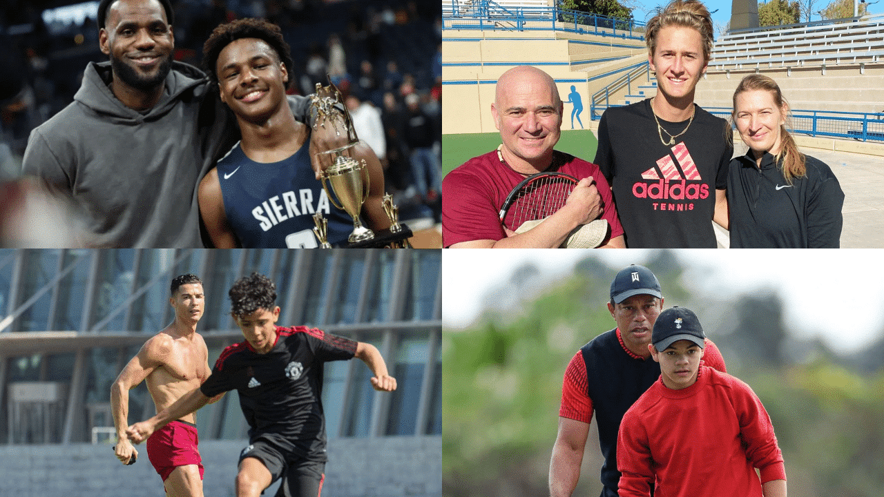 Sucessão? Filhos de Tiger Woods, CR7, Ronaldinho e cia se destacam no mundo esportivo