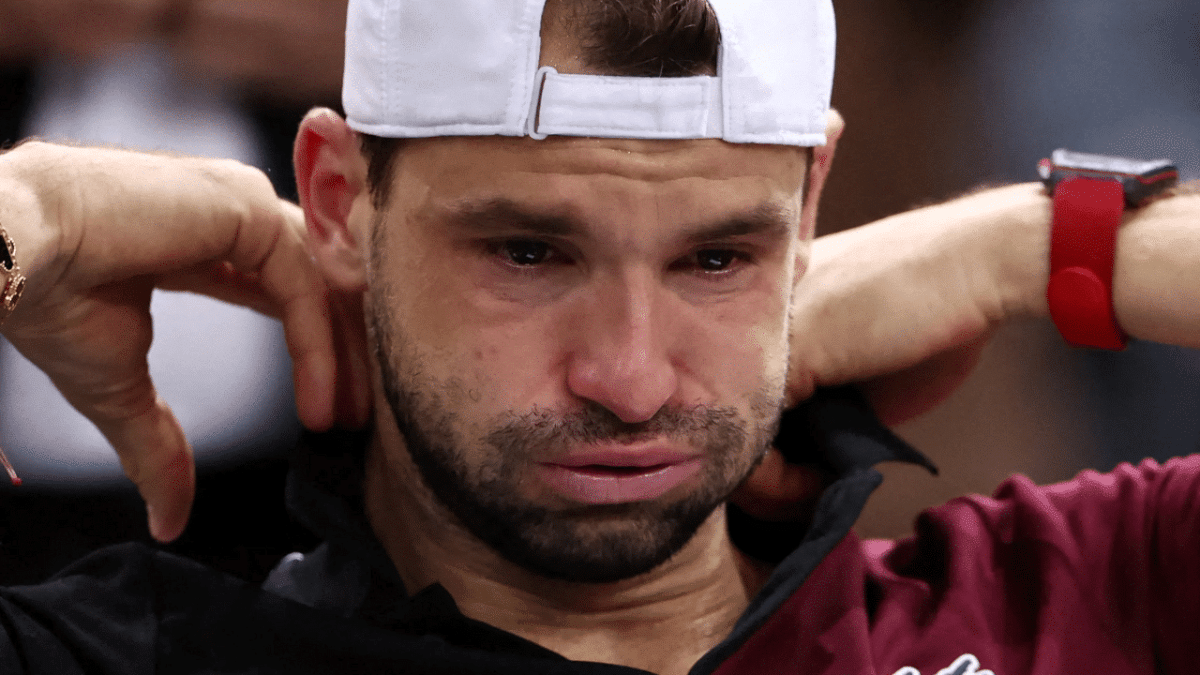 Grigor Dimitrov explica choro comovente após reação da torcida: “só eu sei o que passei”