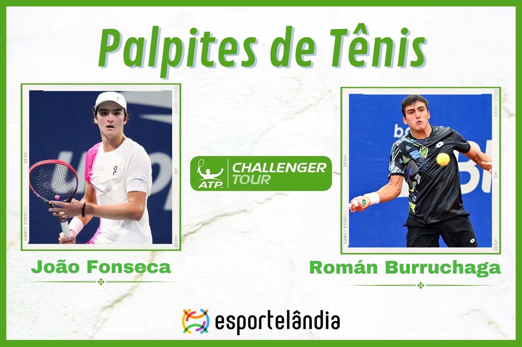 Palpites Tênis: João Fonseca x Román Andrés Burruchaga – 22/11