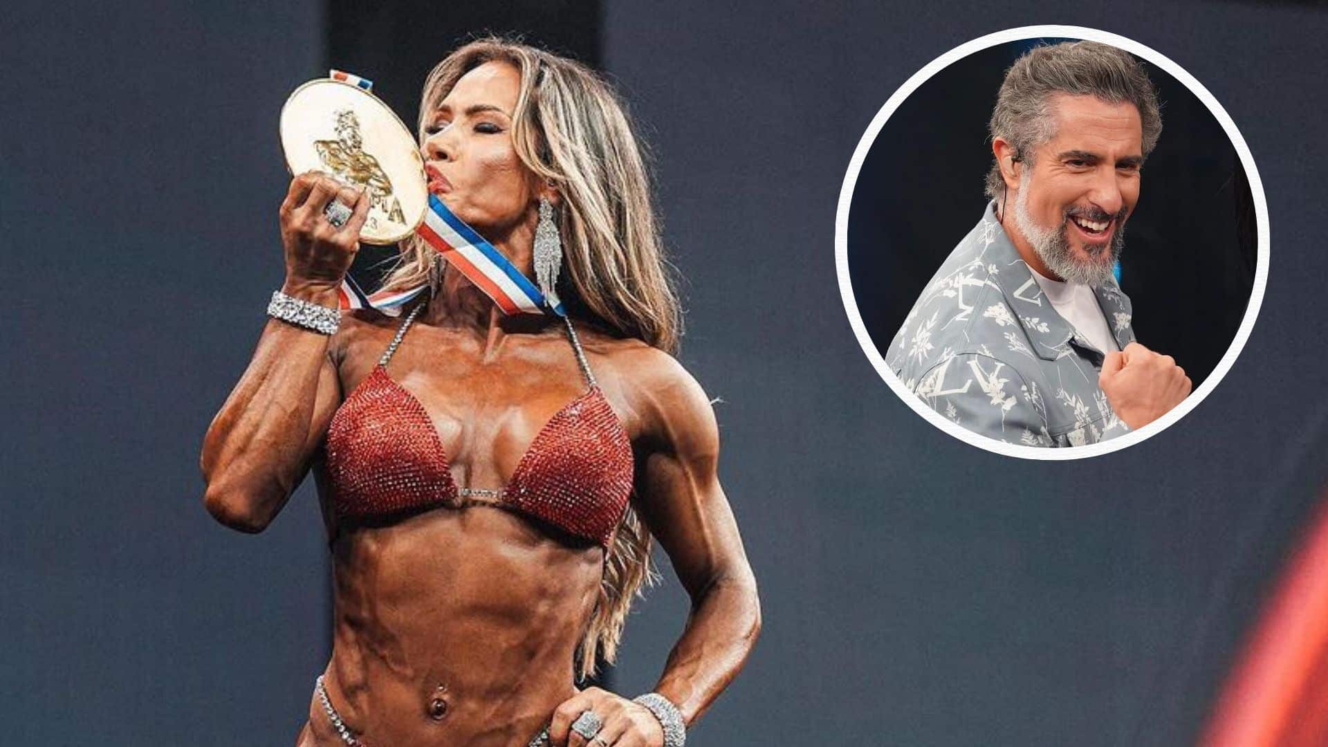 Marcos Mion manda recado emocionante para brasileira Francielle Mattos, tricampeã do Mr. Olympia