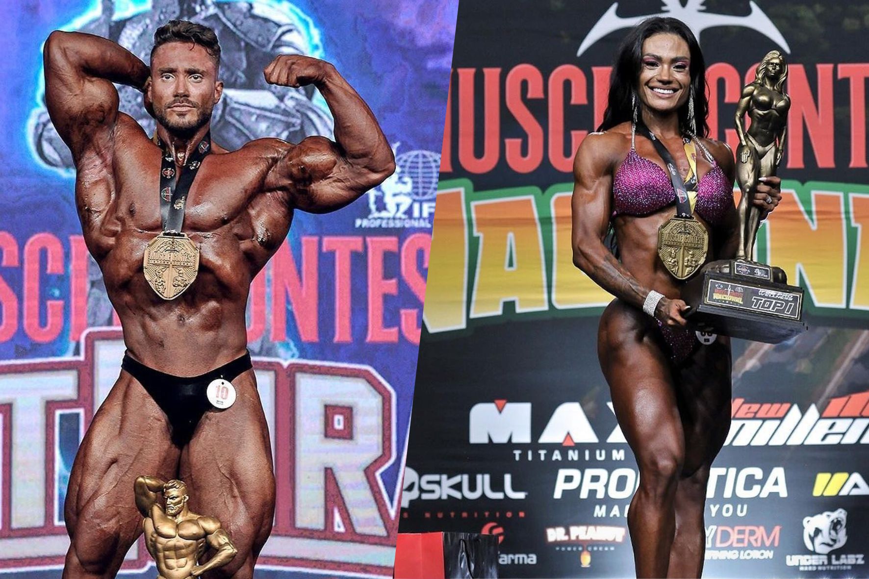 Olympia 2024: casal brasileiro faz história e irão competir juntos na Copa do Mundo do Fisiculturismo