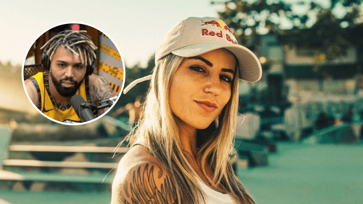 Letícia Bufoni passa véspera de natal com Gabigol e mostra habilidade no futmesa