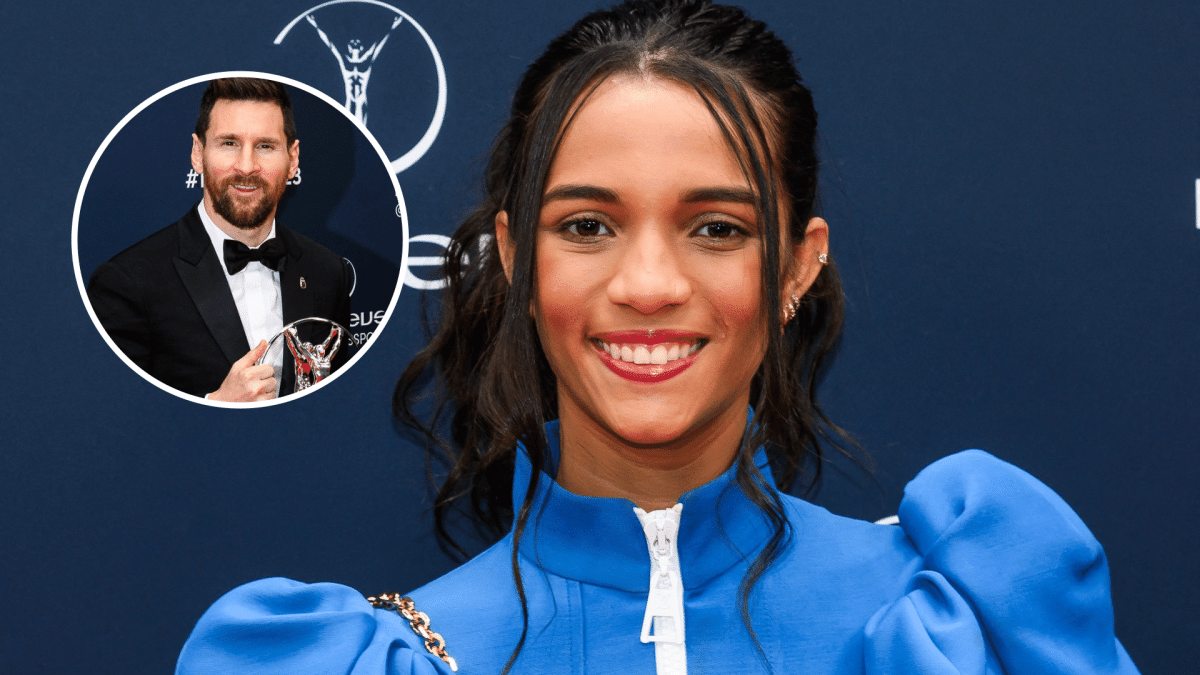 Rayssa Leal revela o que pensou em perguntar para Lionel Messi no prêmio Laureus