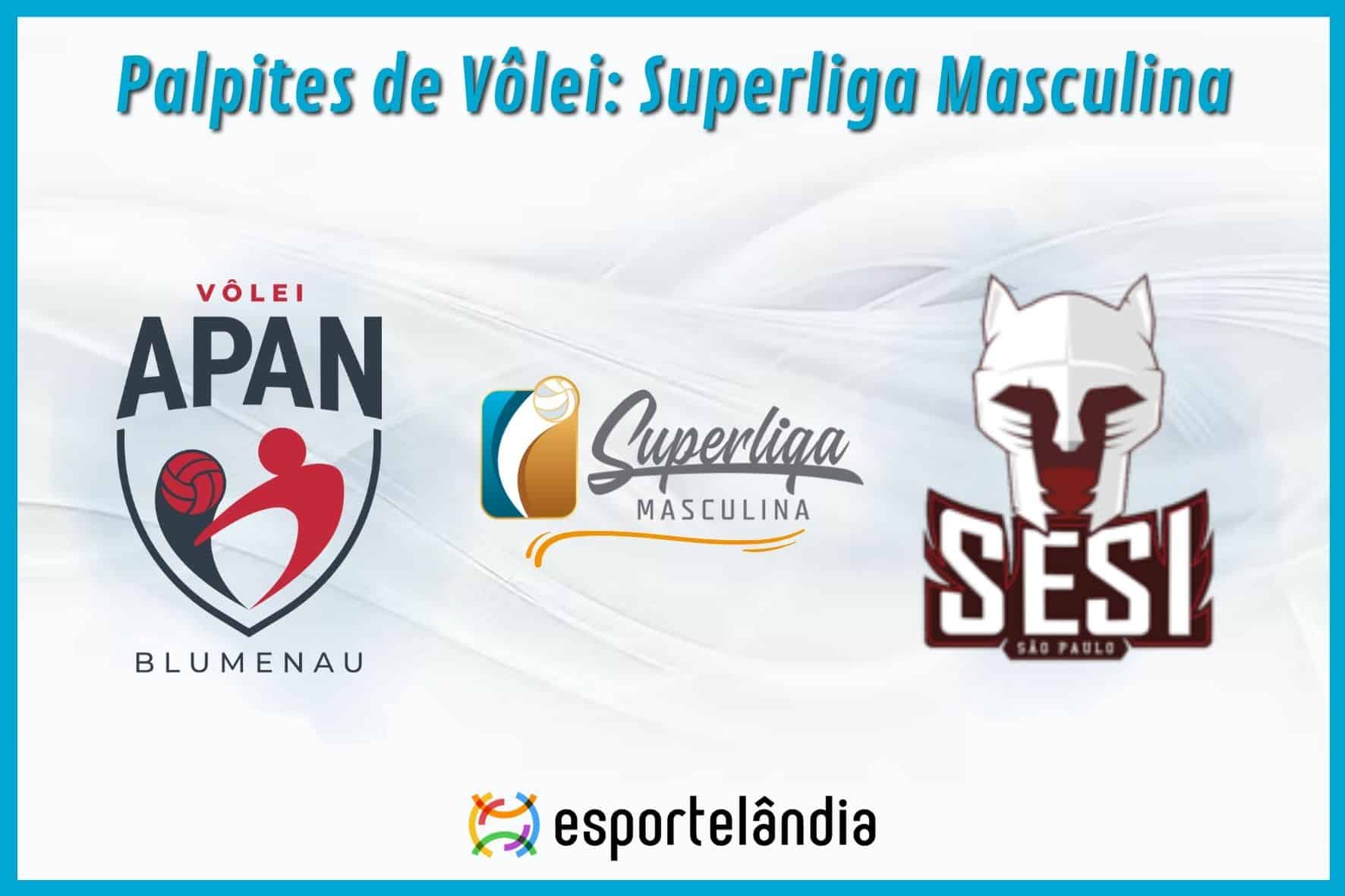 Palpites Vôlei: APAN Blumenau x SESI-SP – 06/12/2023 – Superliga Masculina