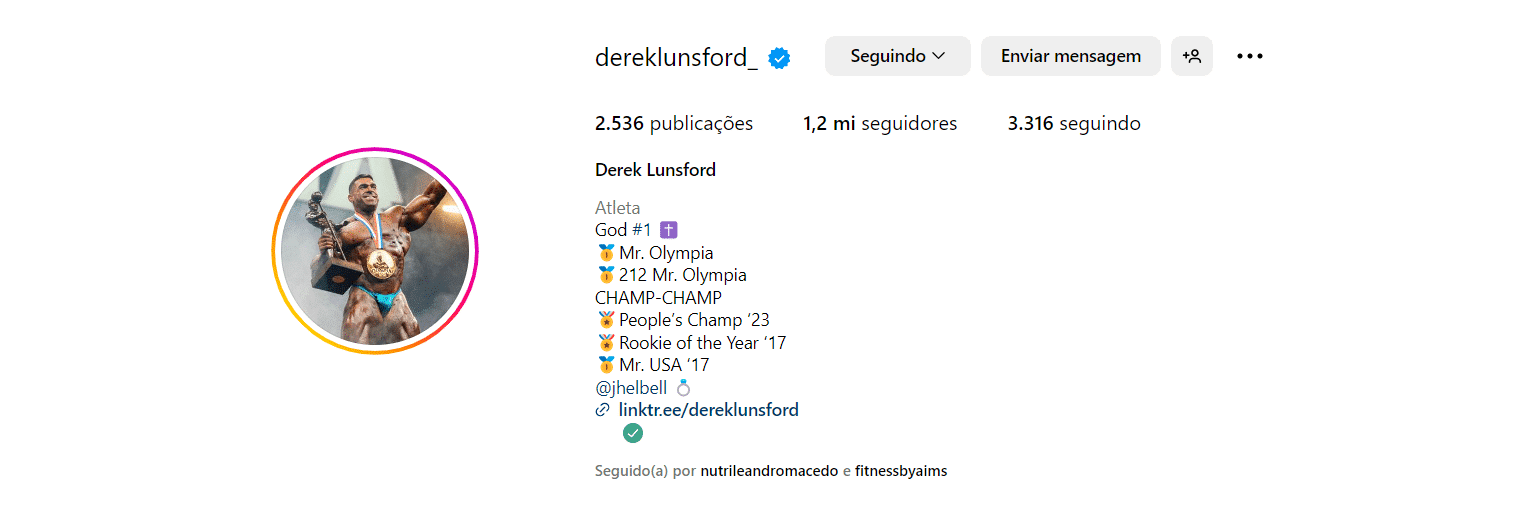 Derek Lunsford: 6 motivos para ele superar Coleman e Arnold Schwarzenegger