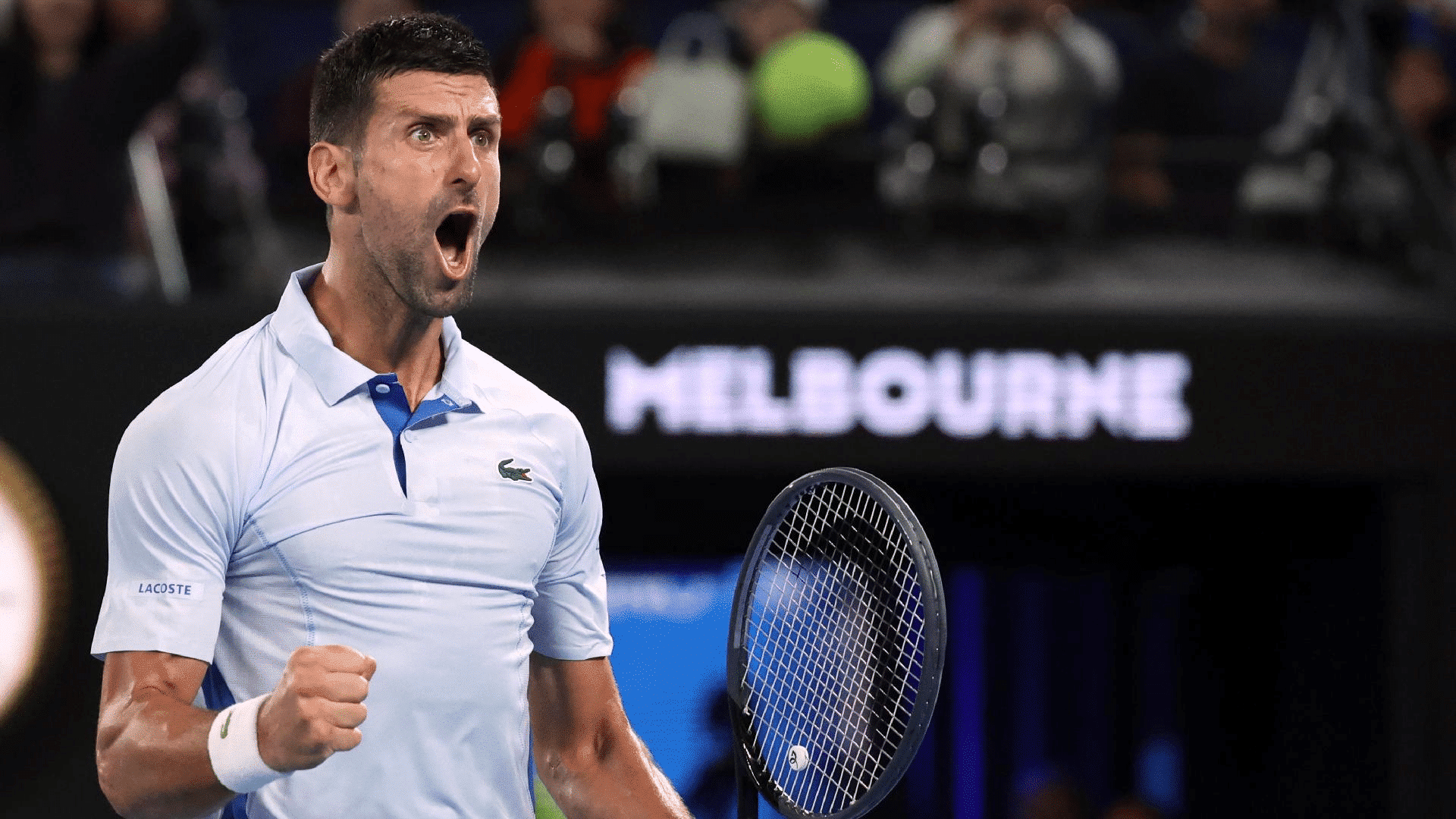 Novak Djokovic responde torcedor de forma assustadora