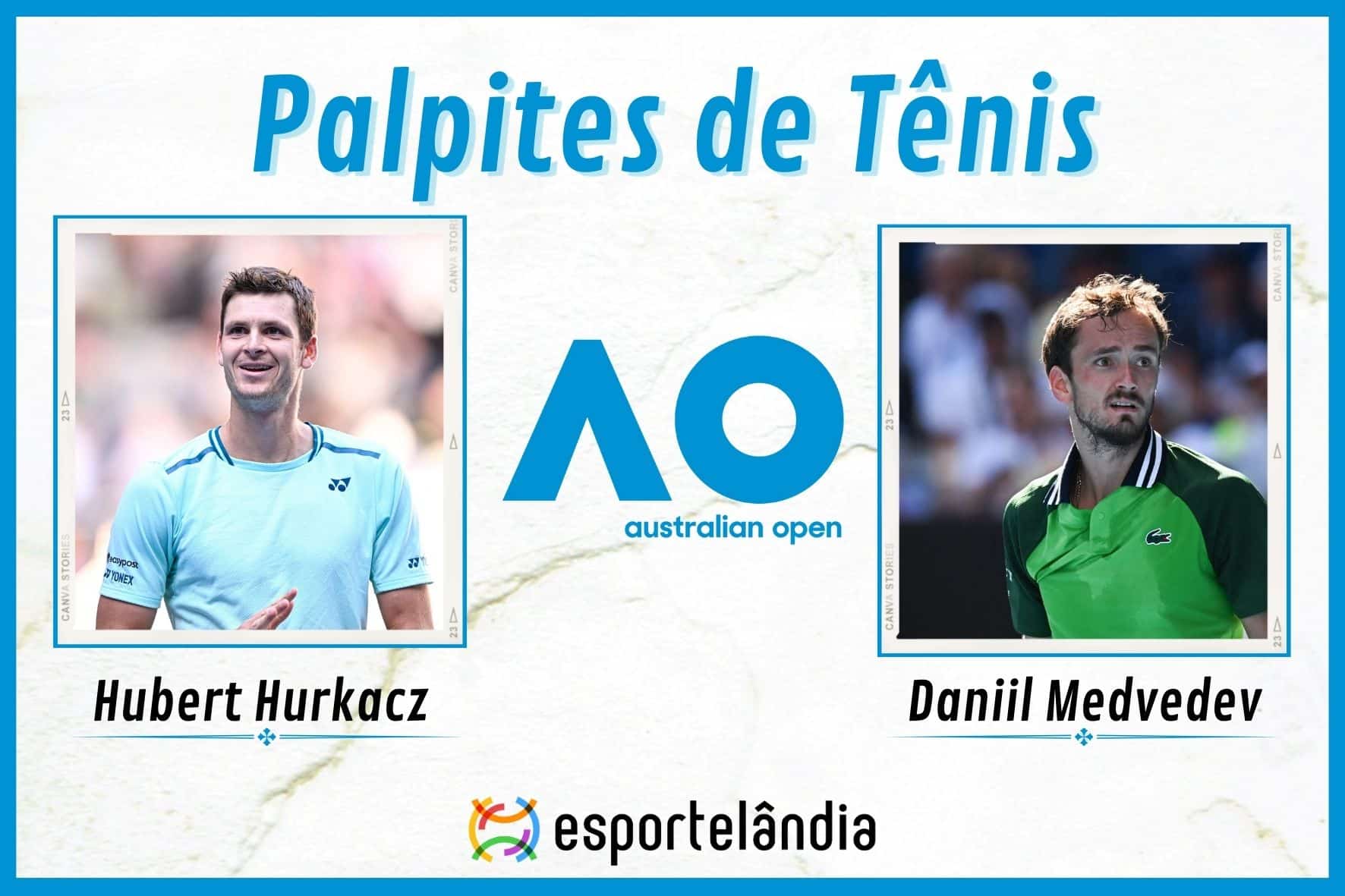 Palpites Tênis: Hubert Hurkacz x Daniil Medvedev – 24/01