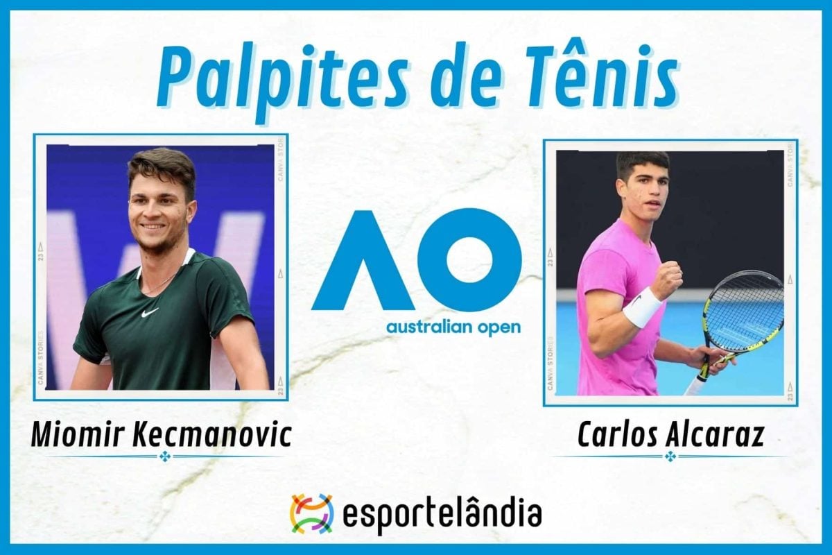 Palpites Tênis: Miomir Kecmanovic x Carlos Alcaraz – 22/01