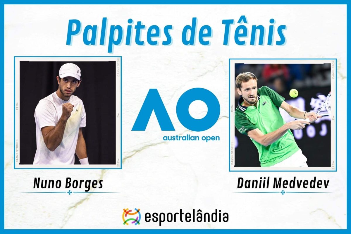 Palpites Tênis: Nuno Borges x Daniil Medvedev – 21/01